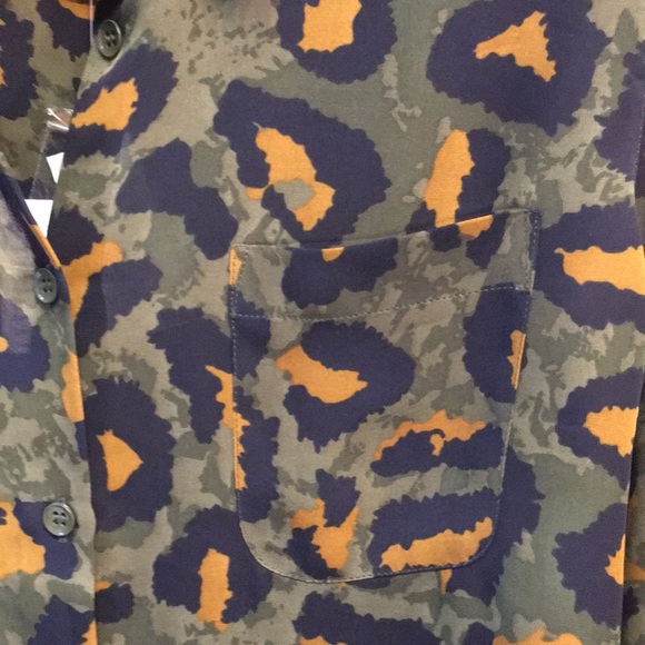 NWT Philosophy Republic animal print blouse Size S - Picture 6 of 9